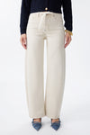 High Rise Stretch Barrel Leg Pants