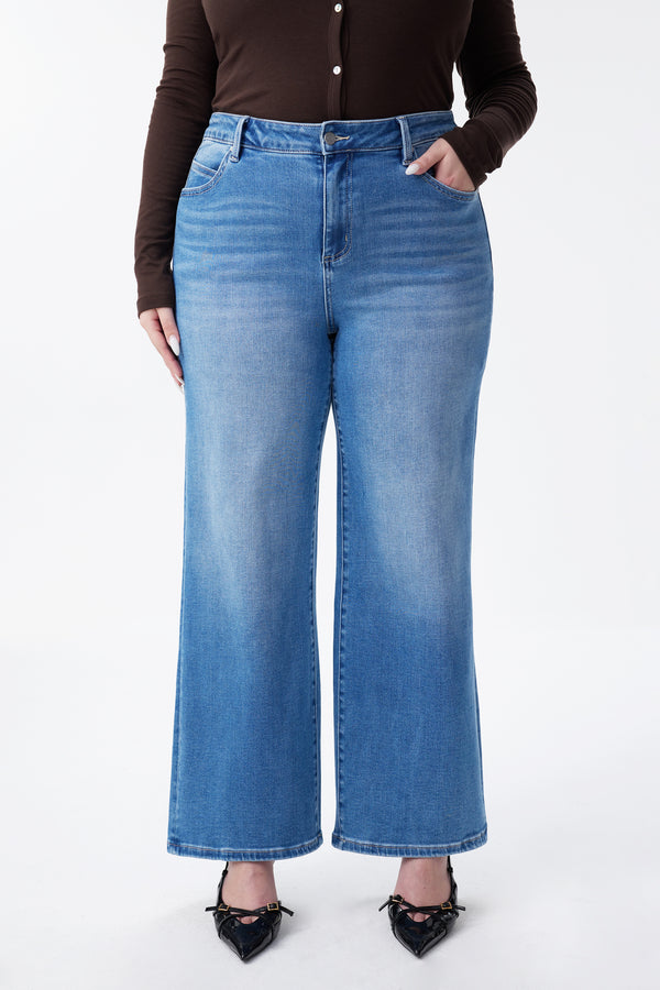 Modern High Rise Wide Leg Jeans
