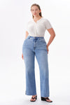 High Rise Slit Bootcut Jeans