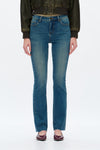 Mid Rise Straight Jeans