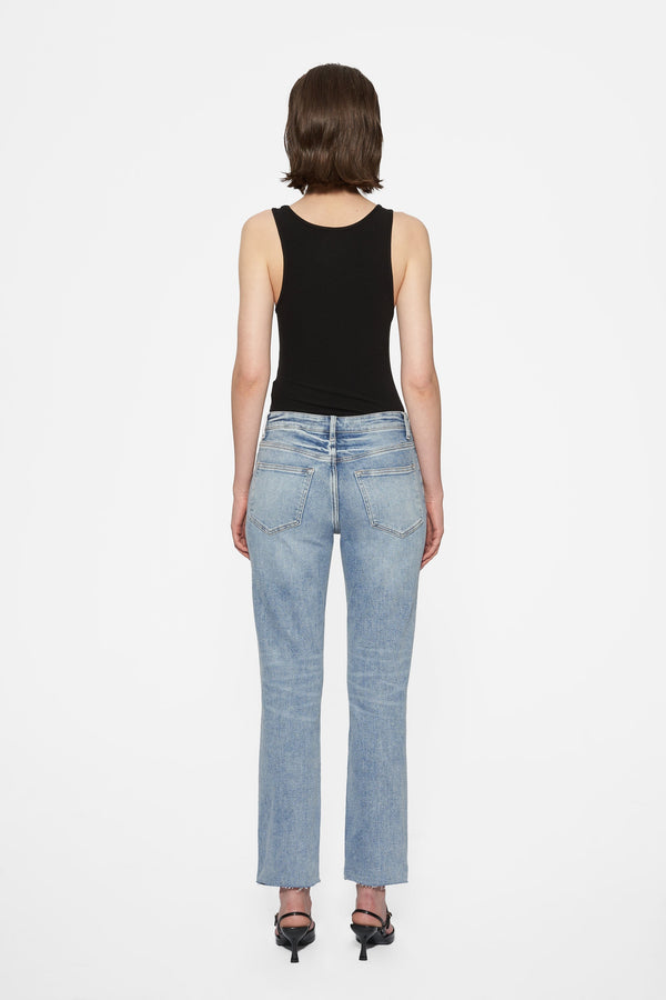 Ally Distressed Straight Jeans-Straight-BAYEAS