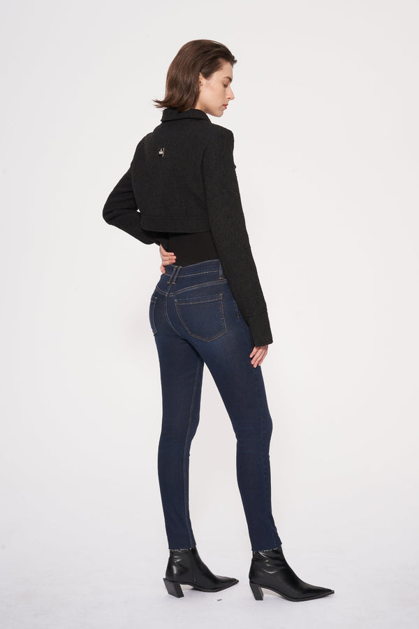 Yoyo Mid Rise Skinny Jeans-Skinny-BAYEAS