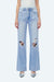 High Rise Wide Leg Denim Jeans-Wide Leg-BAYEAS