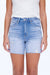 Lily Ripped Denim Shorts-Shorts-BAYEAS