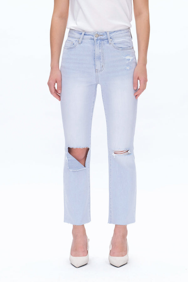 Bella Ripped Vintage Jeans-Straight-BAYEAS