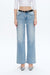 High Rise Straight Leg Denim Jeans-Straight-BAYEAS