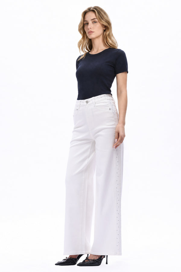 NEW YORK Casual High Rise Wide Leg Jeans