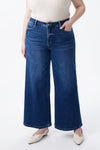 High Rise Ankle Wide Leg Jeans