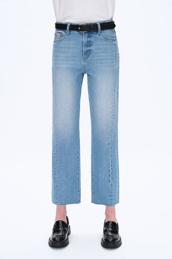 High Rise Straight Leg Jeans