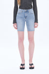 Lily Slim Fit Denim Shorts-Shorts-BAYEAS