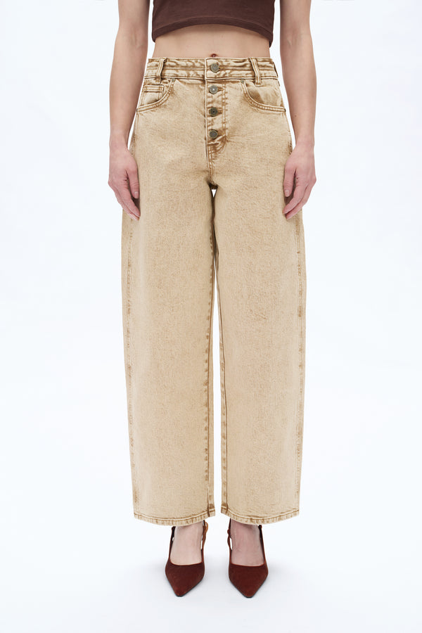 High Rise Barrel Jeans