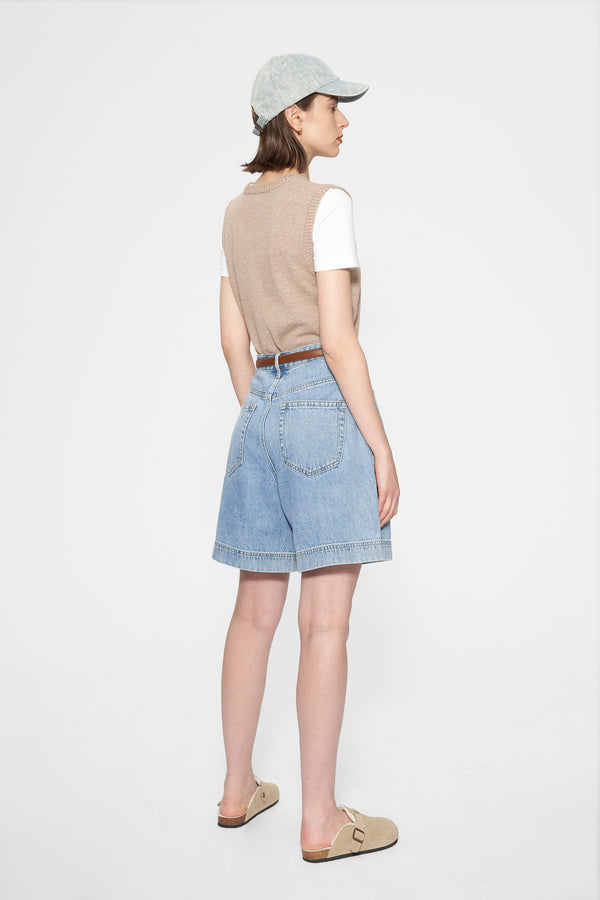 Amanda Bermuda Denim Shorts-Bermuda Shorts-BAYEAS