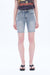 Ally Mid Rise Denim Shorts With Raw Hem-Shorts-BAYEAS