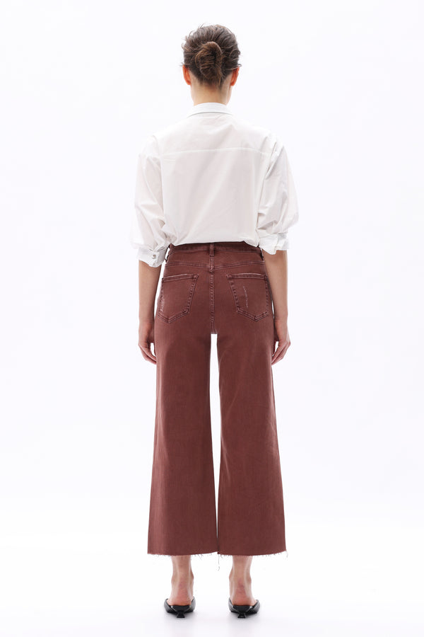 High Rise Wide Leg Denim Jeans