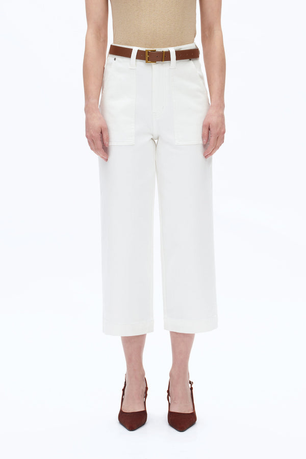 High Rise Relax Straight Leg Pants-Straight-BAYEAS