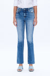 High Rise Flare Denim Jeans-Flare & Bootcut-BAYEAS