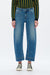 Mid Rise Barrel Leg Jeans-Barrel-BAYEAS