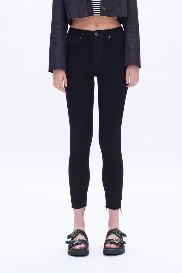 High Rise Skinny Denim Jeans-Skinny-BAYEAS