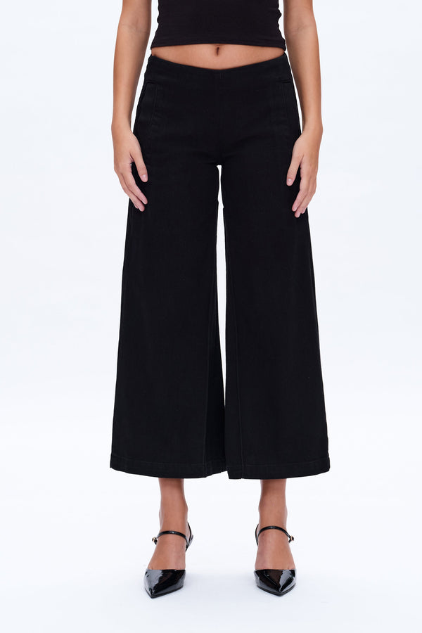 Timothy Low Rise Relax Wide Leg Trousers Denim Jeans-Wide Leg-BAYEAS