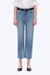 High Rise Straight Denim Jeans-Straight-BAYEAS