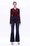 High Rise Flare Denim Jeans-Flare & Bootcut-BAYEAS