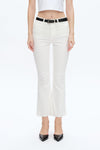 Emily Mid Rise Raw Hem Bootcut Denim Jeans-Flare & Bootcut-BAYEAS
