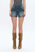 Amy High Rise Denim Shorts-Shorts-BAYEAS