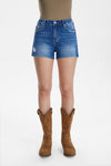 Erica High Rise Denim Shorts-Shorts-BAYEAS
