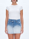 Gradient Denim Skirt-Skirts-BAYEAS