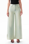 High Rise Slit Wide Leg Jeans