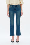 High Rise Cropped Flare Pants