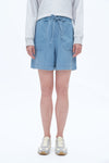 Relax Drawstring Denim Shorts-Shorts-BAYEAS
