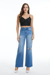 Womens Wide Leg Jeans-Wide Leg-BAYEAS