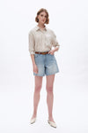 Mid Rise Denim Shorts-Shorts-BAYEAS