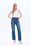 High Rise Relaxed Wide Leg Denim Jeans-Wide Leg-BAYEAS