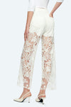 Embroidery High Rise Wide Leg Lace Denim Jeans With Rhinestone (最新版备份)-Wide Leg-BAYEAS
