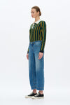 Mid Rise Barrel Leg Jeans-Barrel-BAYEAS