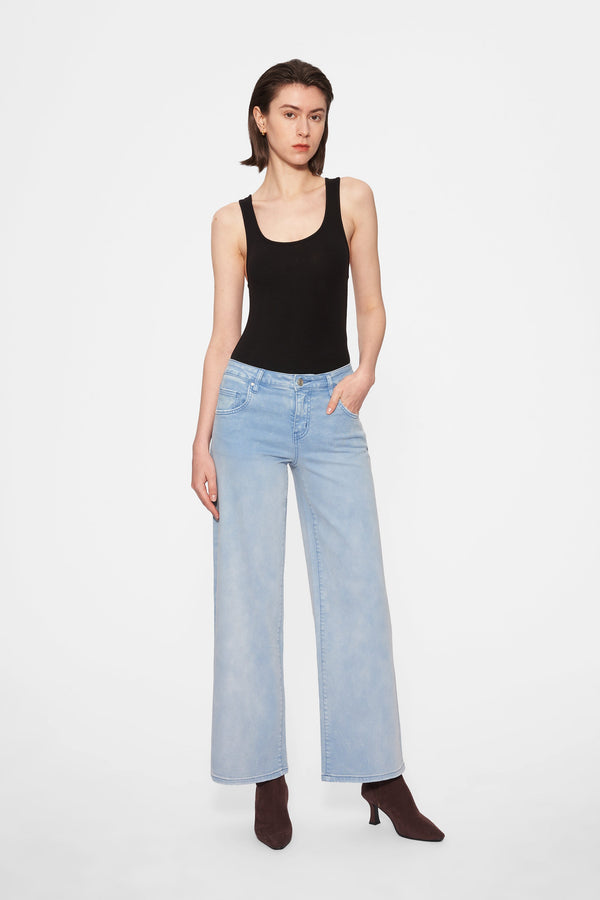 Luna Mid Rise Wide Leg Pants-Wide Leg-BAYEAS