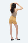 Nyla Jorts With Raw Hem-Shorts-BAYEAS