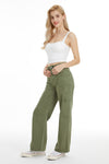 High Rise Mulit Bag Straight Pants-Straight-BAYEAS