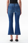 Edgy Mid Rise Flare Jeans