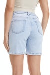Jess High Rise Denim Shorts-Shorts-BAYEAS