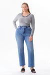High Rise Vintage Straight Leg Jeans