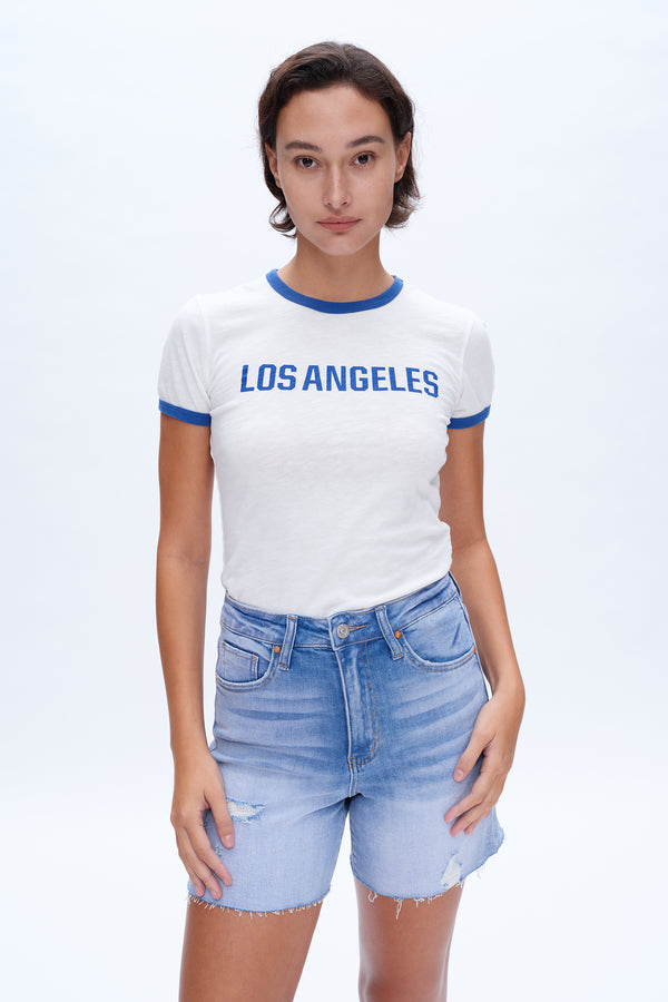 Lily Ripped Denim Shorts-Shorts-BAYEAS