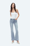High Rise Bootcut Flare Denim Jeans-Flare & Bootcut-BAYEAS