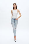Kelly Mid Rise Skinny Jeans-Skinny-BAYEAS
