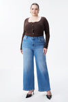 Modern High Rise Wide Leg Jeans