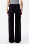Corduroy Mid Rise Wide Leg Jeans