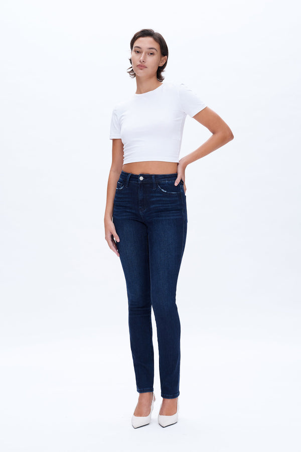 July Mid Rise Slim Fit Jeans-Straight-BAYEAS