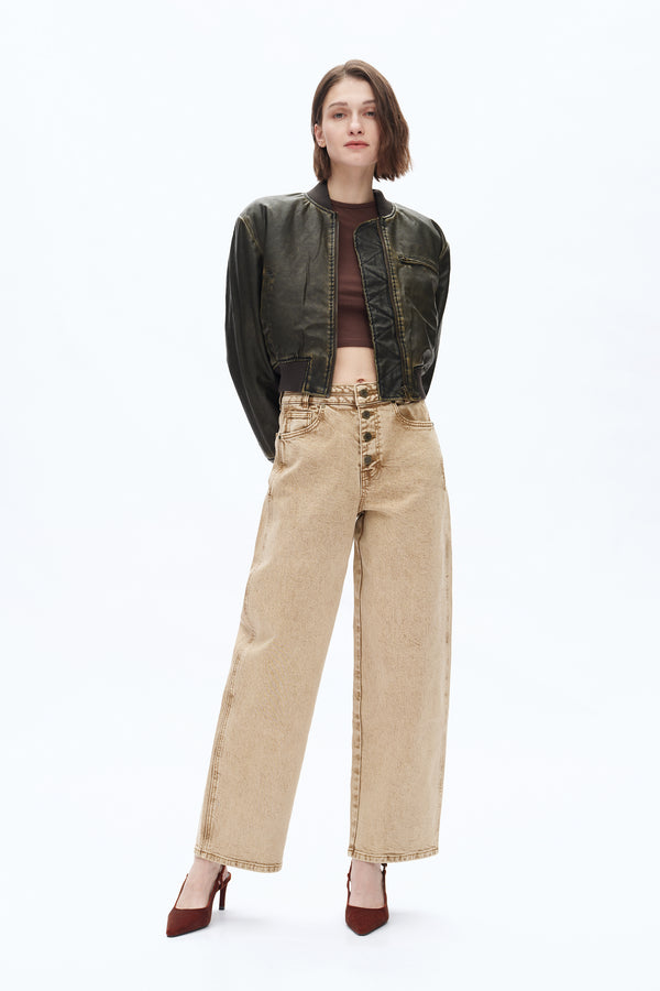 High Rise Barrel Jeans (Copy)